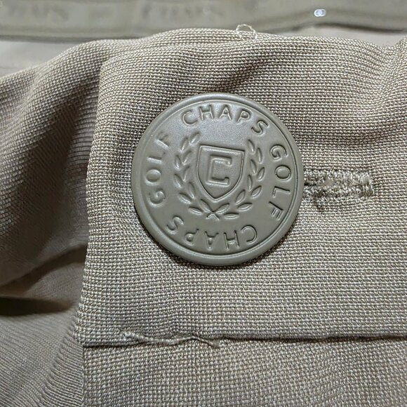 Chaps Golf Shorts Performance Flat Front Stretch 9" Inseam Mens Sz 38 & 46 Khaki - Picture 7 of 11